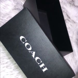 Coach bag and shoe box